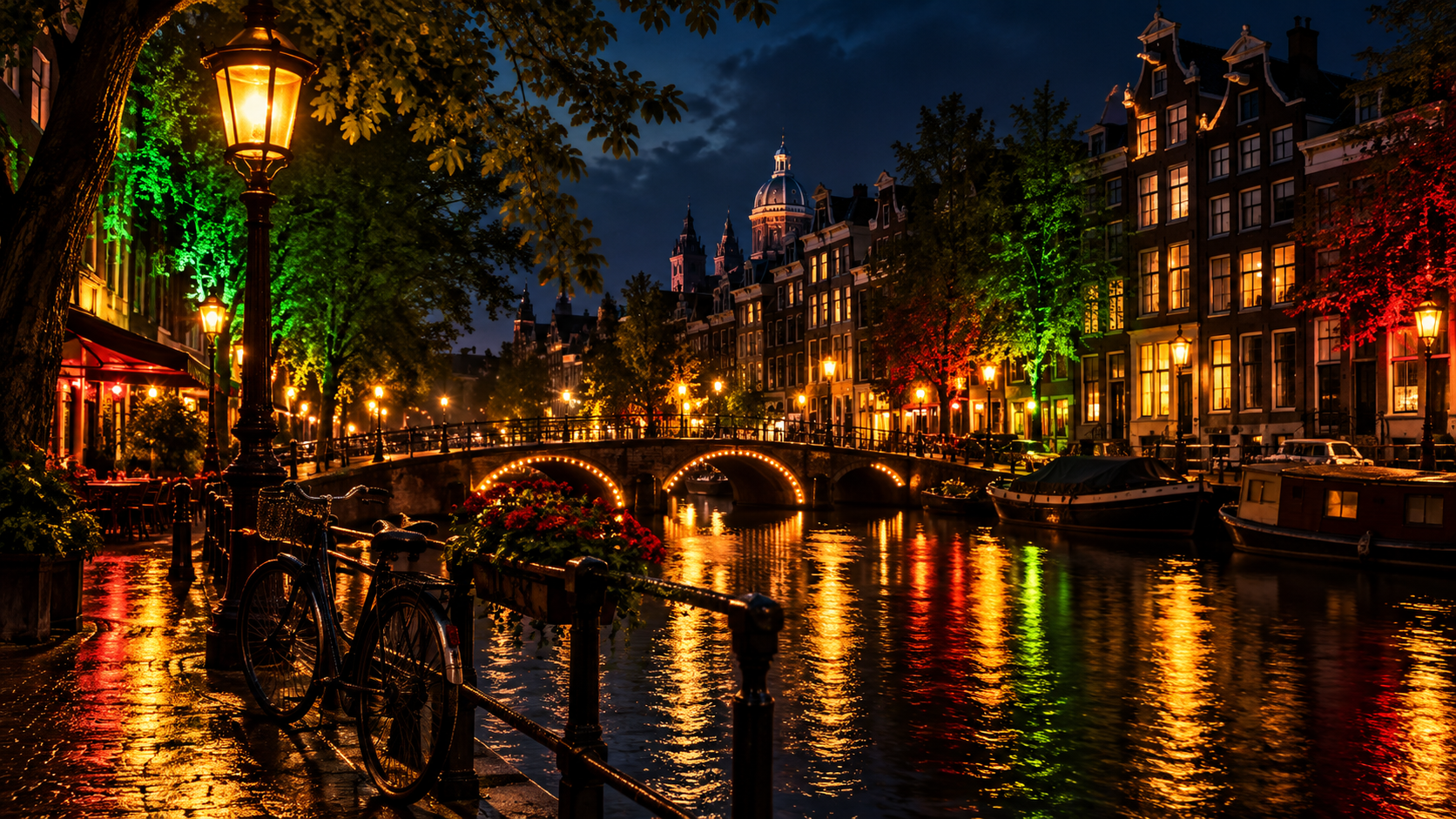 AMSTERDAM CANAL • NIGHT