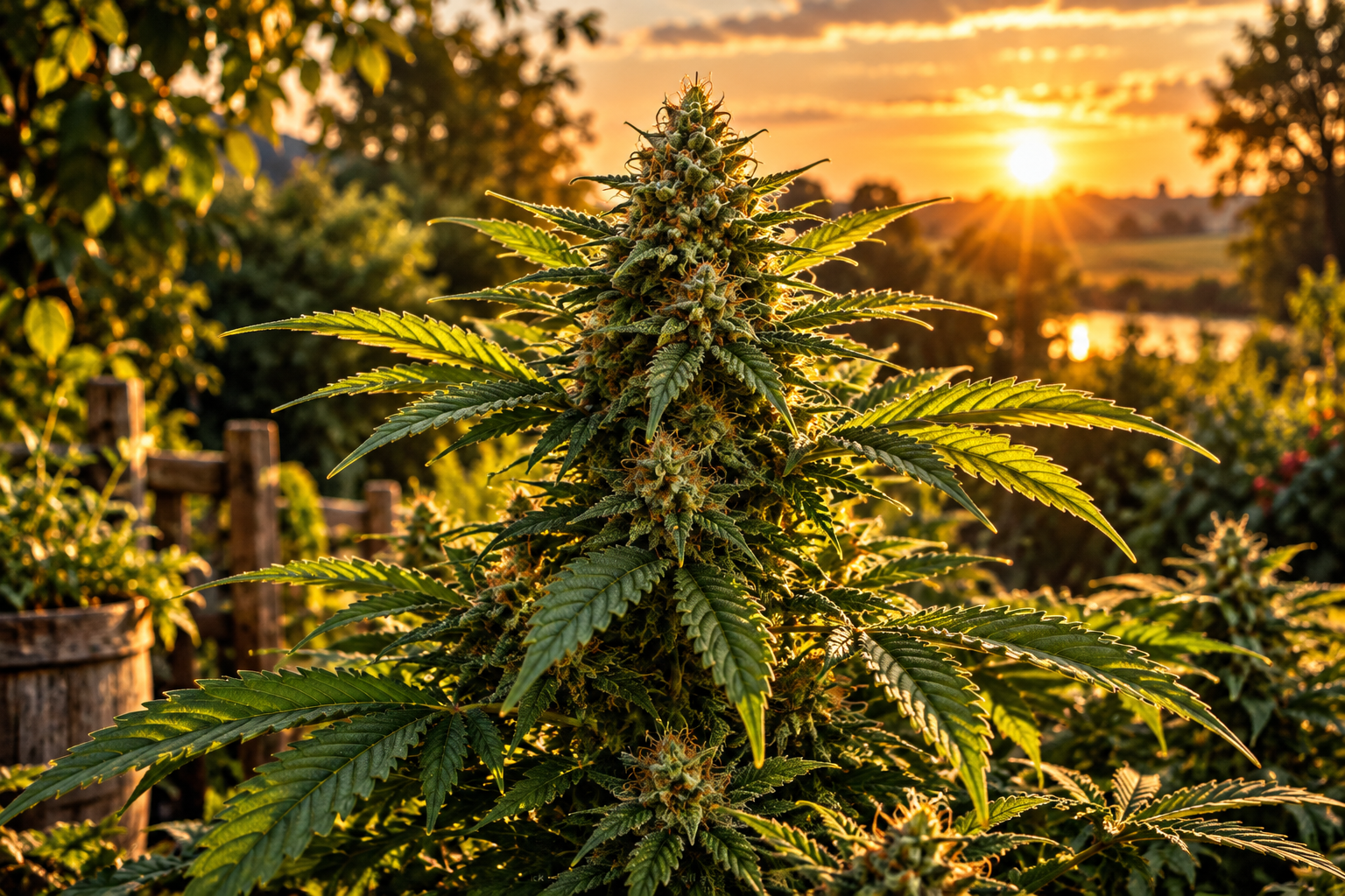 CANNABIS PLANT • GOLDEN HOUR