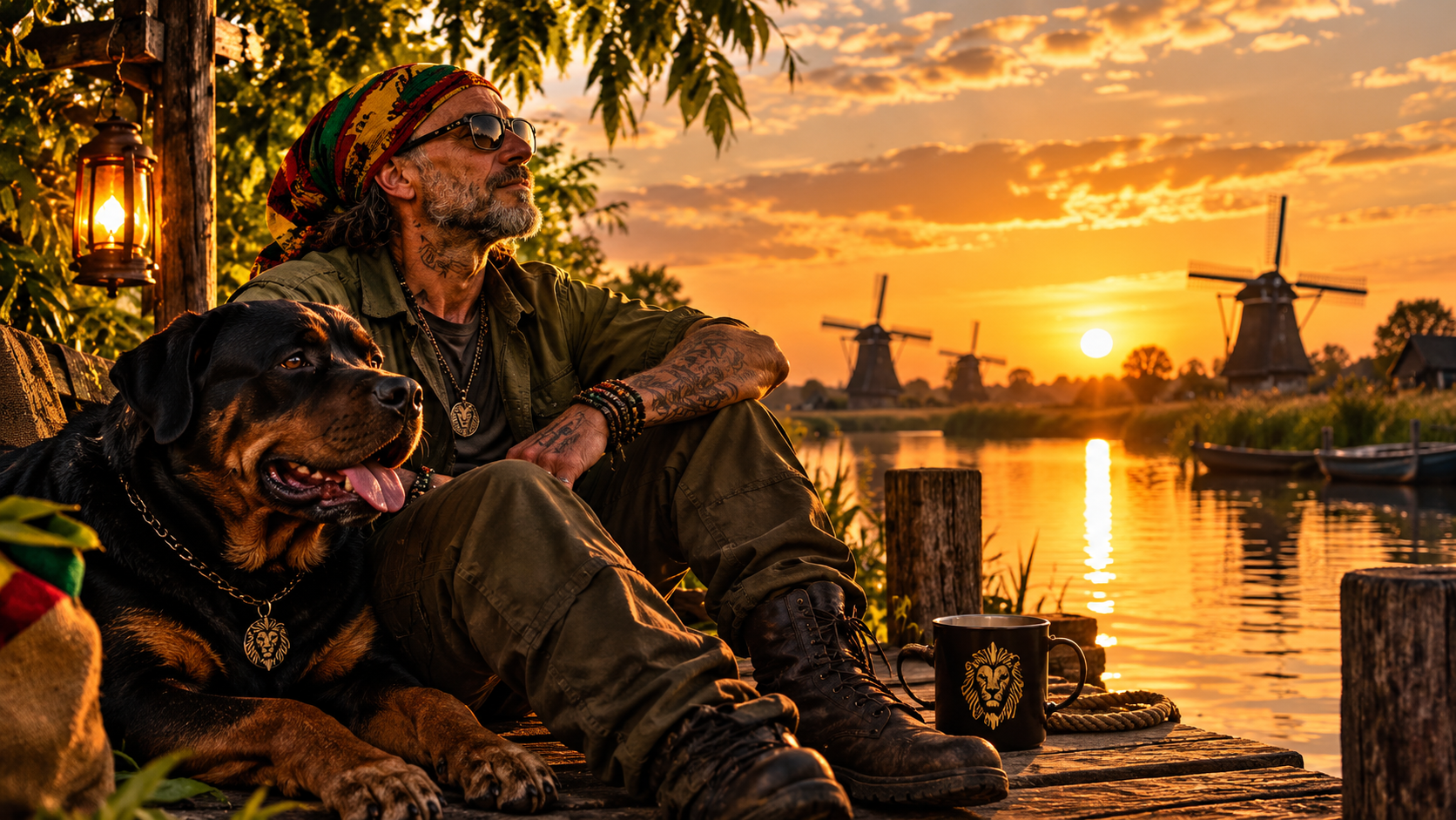 YELLOW MAN & ROTTWEILER • GOLDEN HOUR